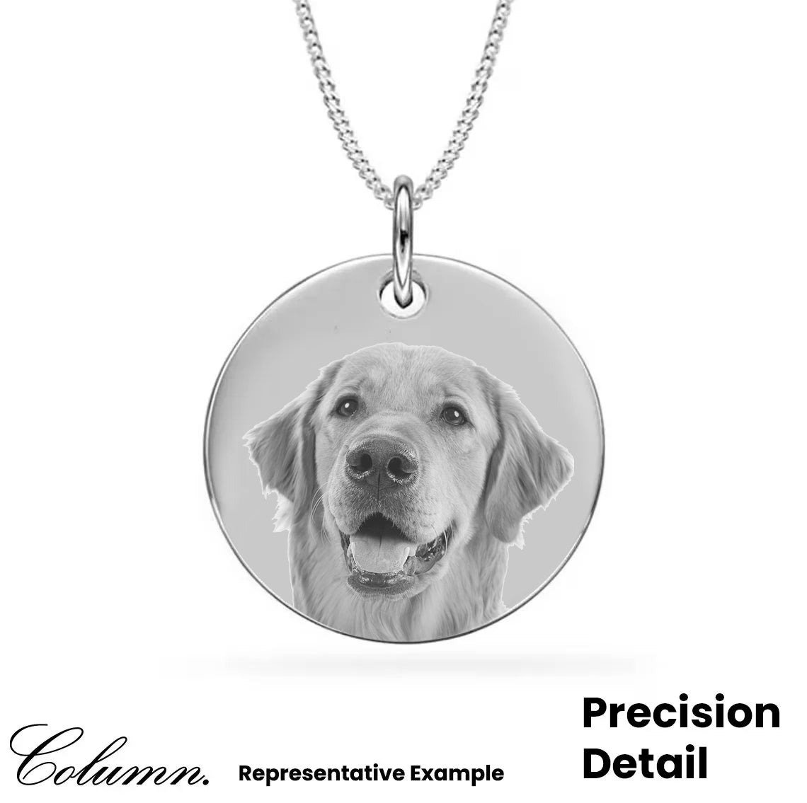 Personalised Pendant Sterling Silver Disc Necklace